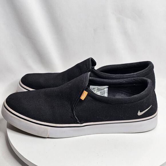 Nike Court Royale AC Black White Athletic Slip On Sneakers Unisex W 11 M 9.5 - Picture 1 of 7